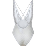 Costume intero in viscosa lamé lavorazione raschel MC22SP03 BR014RS01JW MISSONI 