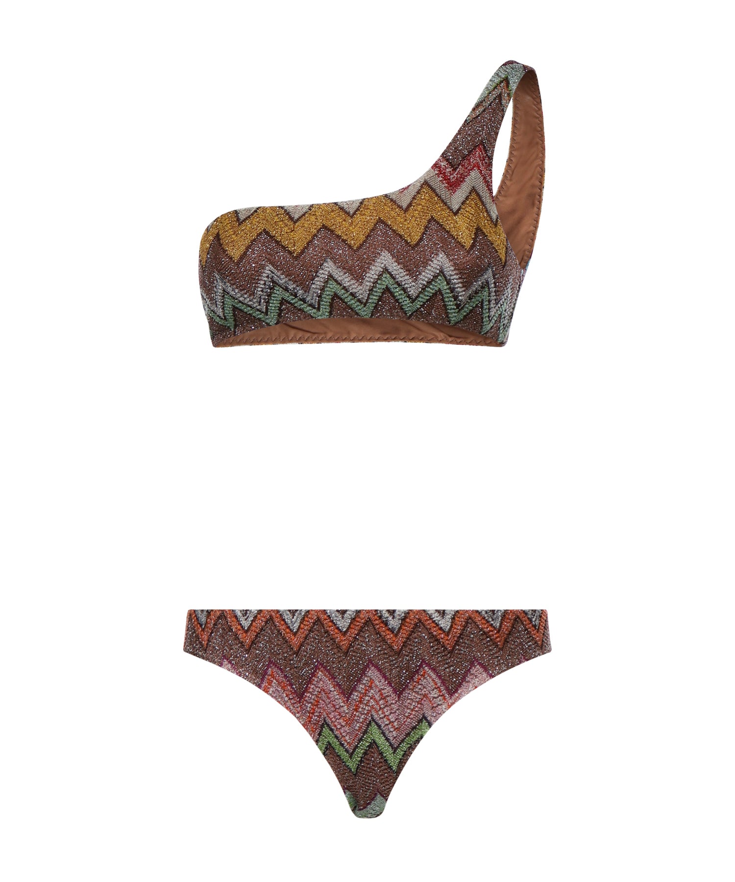 Bikini in viscosa lamé con macro zig zag MC23SP02 BR014KSM9YK MISSONI 
