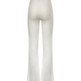 Pantaloni flare in viscosa lamé lavorazione raschel MC25SI00 BR014RS01JW MISSONI 