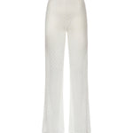 Pantaloni flare in viscosa lamé lavorazione raschel MC25SI00 BR014RS01JW MISSONI 