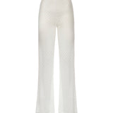 Pantaloni flare in viscosa lamé lavorazione raschel MC25SI00 BR014RS01JW MISSONI 