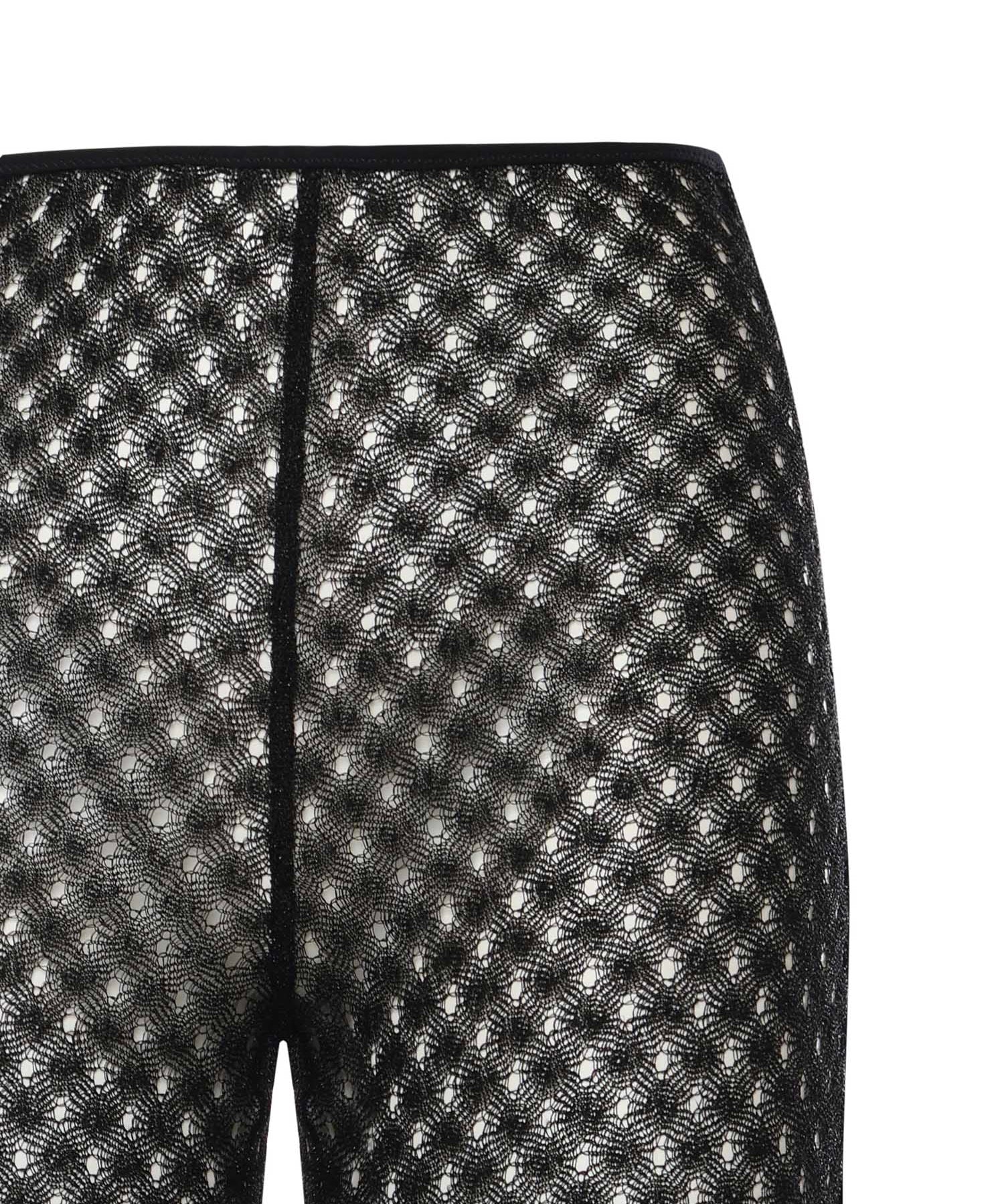 Pantaloni flare in viscosa lamé lavorazione raschel MC25SI00 BR014RS91RE MISSONI 