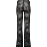 Pantaloni flare in viscosa lamé lavorazione raschel MC25SI00 BR014RS91RE MISSONI 