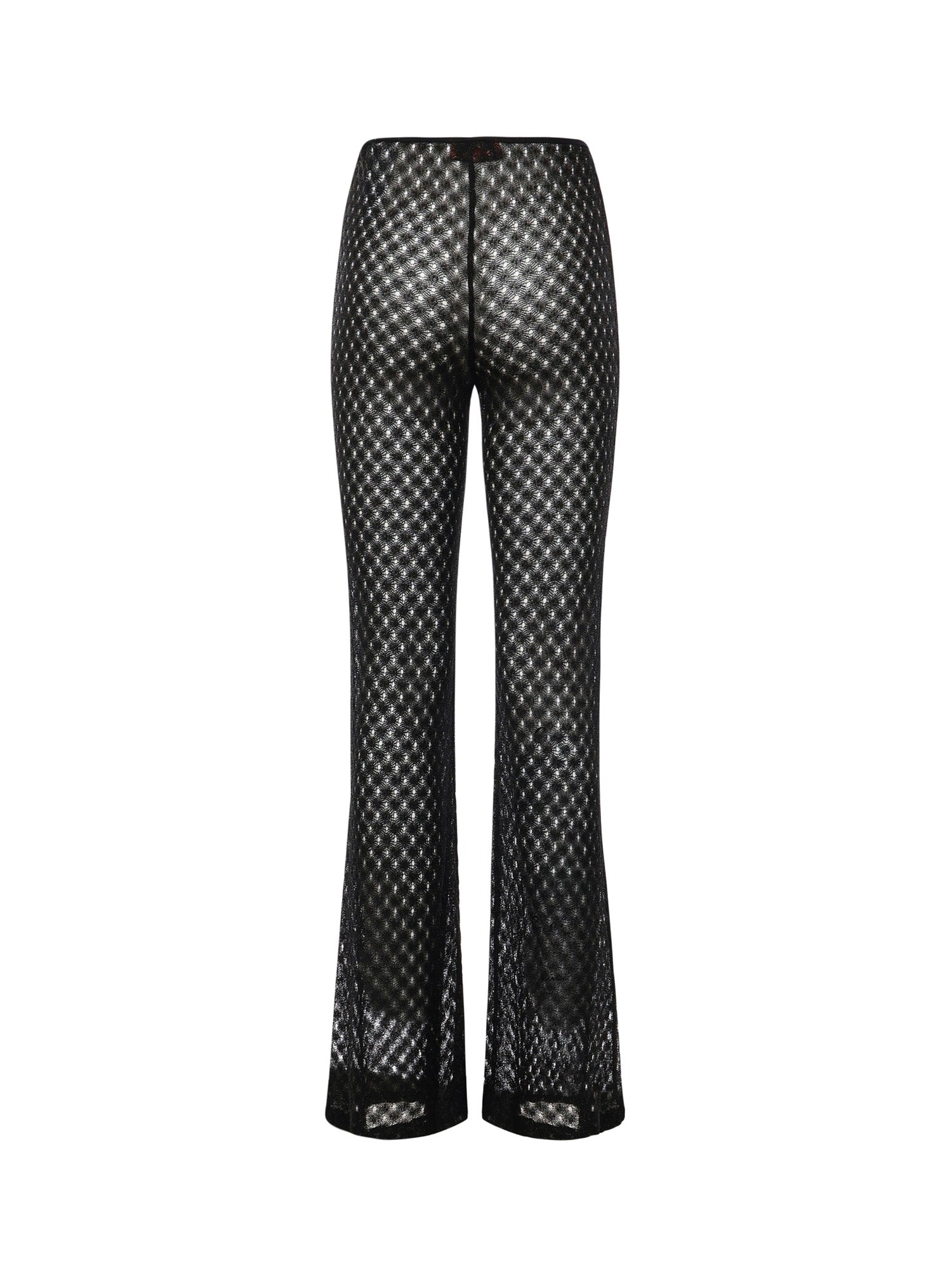 Pantaloni flare in viscosa lamé lavorazione raschel MC25SI00 BR014RS91RE MISSONI 