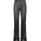 Pantaloni flare in viscosa lamé lavorazione raschel MC25SI00 BR014RS91RE MISSONI 