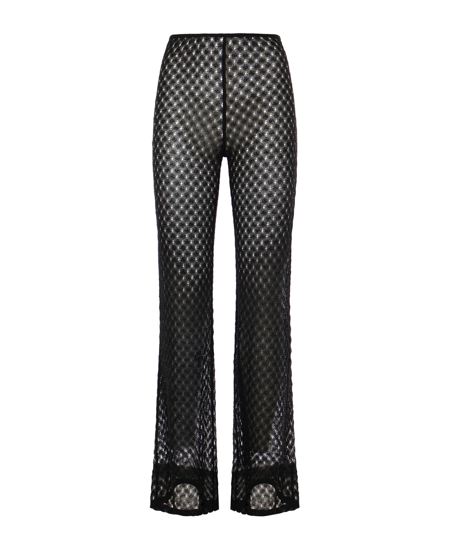 Pantaloni flare in viscosa lamé lavorazione raschel MC25SI00 BR014RS91RE MISSONI 