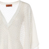 Caftano copricostume cropped in viscosa lamé MC26SQ00 BR014RS01JW MISSONI 