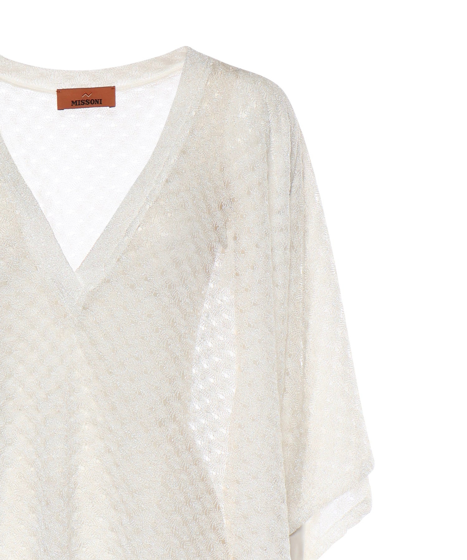 Caftano copricostume cropped in viscosa lamé MC26SQ00 BR014RS01JW MISSONI 
