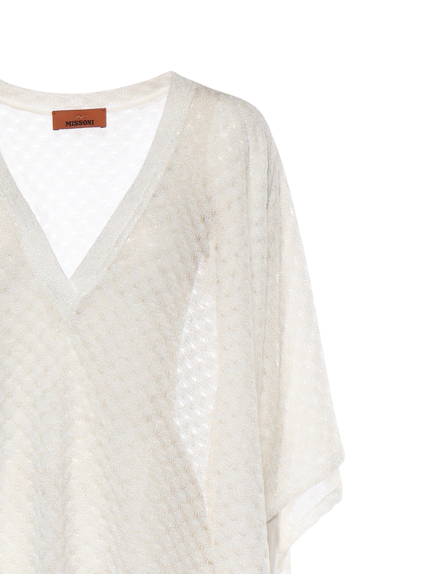 Caftano copricostume cropped in viscosa lamé MC26SQ00 BR014RS01JW MISSONI 