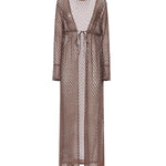 Cardigan lungo in viscosa lamé motivo ragnatela MS26SQ0S BR014DS80EE MISSONI 