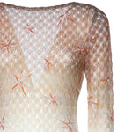 Abito copricostume in viscosa lamé motivo ragnatela dégradé con ricamo MS26SQ0T BR014ESMSMG MISSONI 