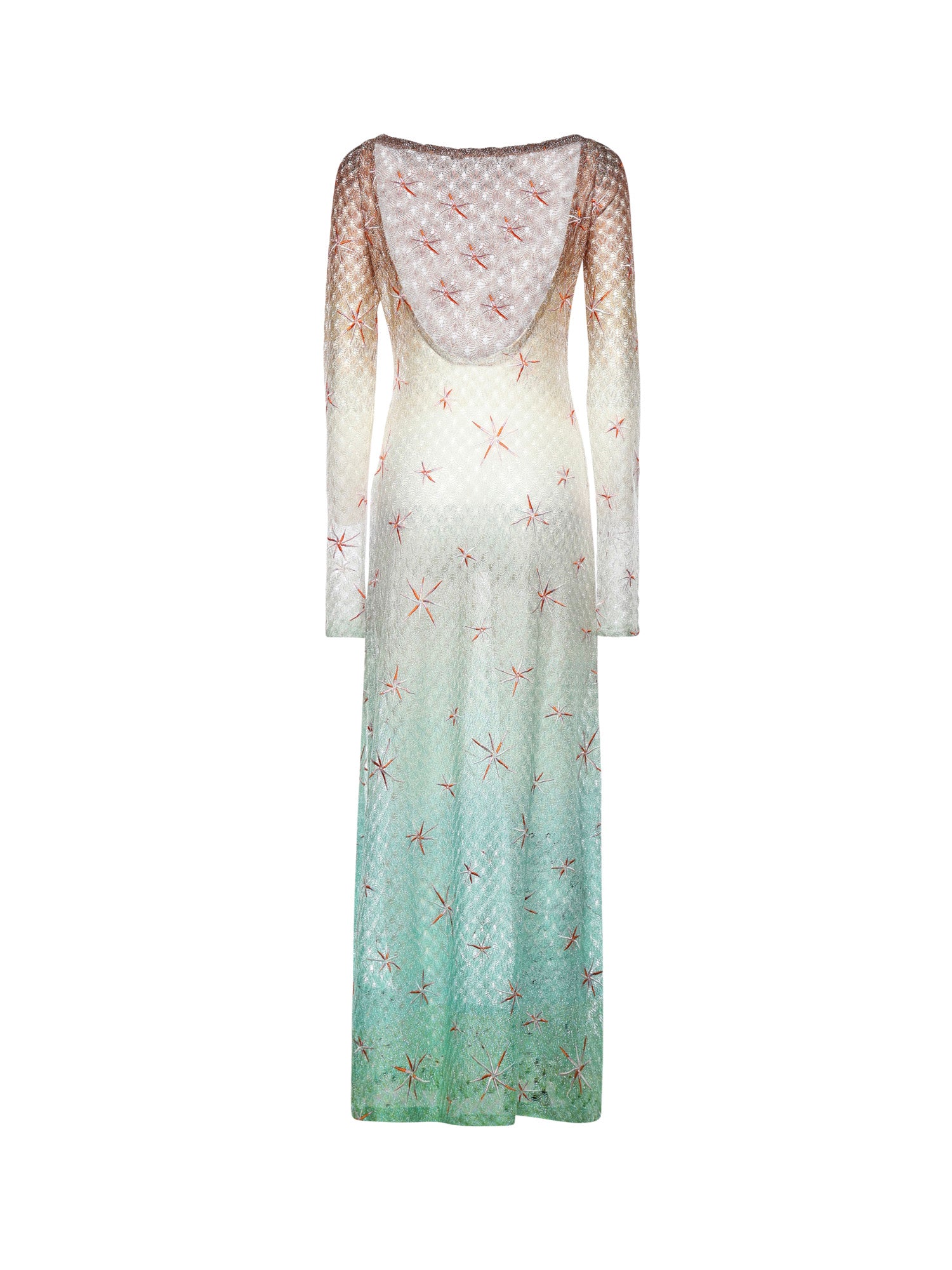 Abito copricostume in viscosa lamé motivo ragnatela dégradé con ricamo MS26SQ0T BR014ESMSMG MISSONI 