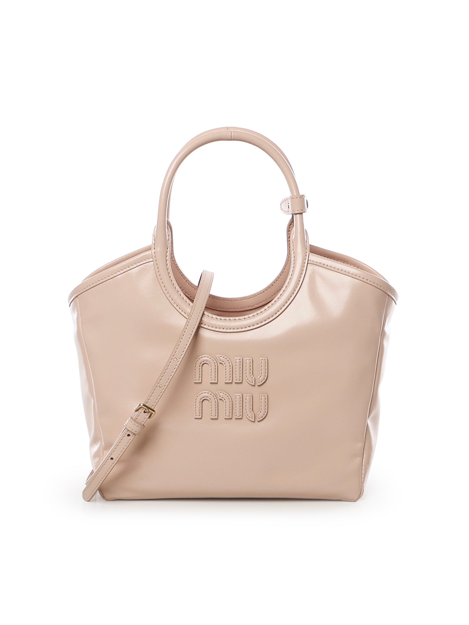 Borsa IVY in pelle 5BA284 2IEOF0236 MIU MIU 