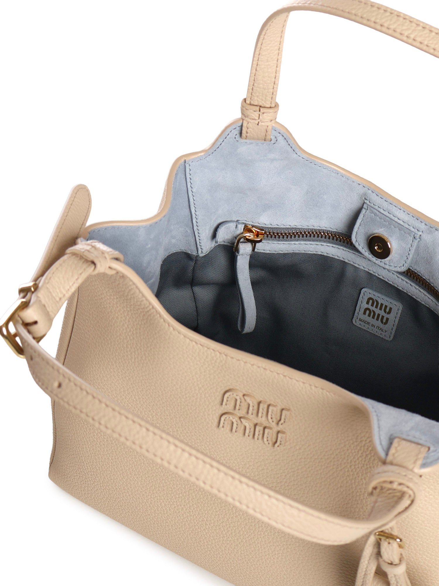 Borsa in pelle con logo 5BA304 2IFLF05C2 MIU MIU 
