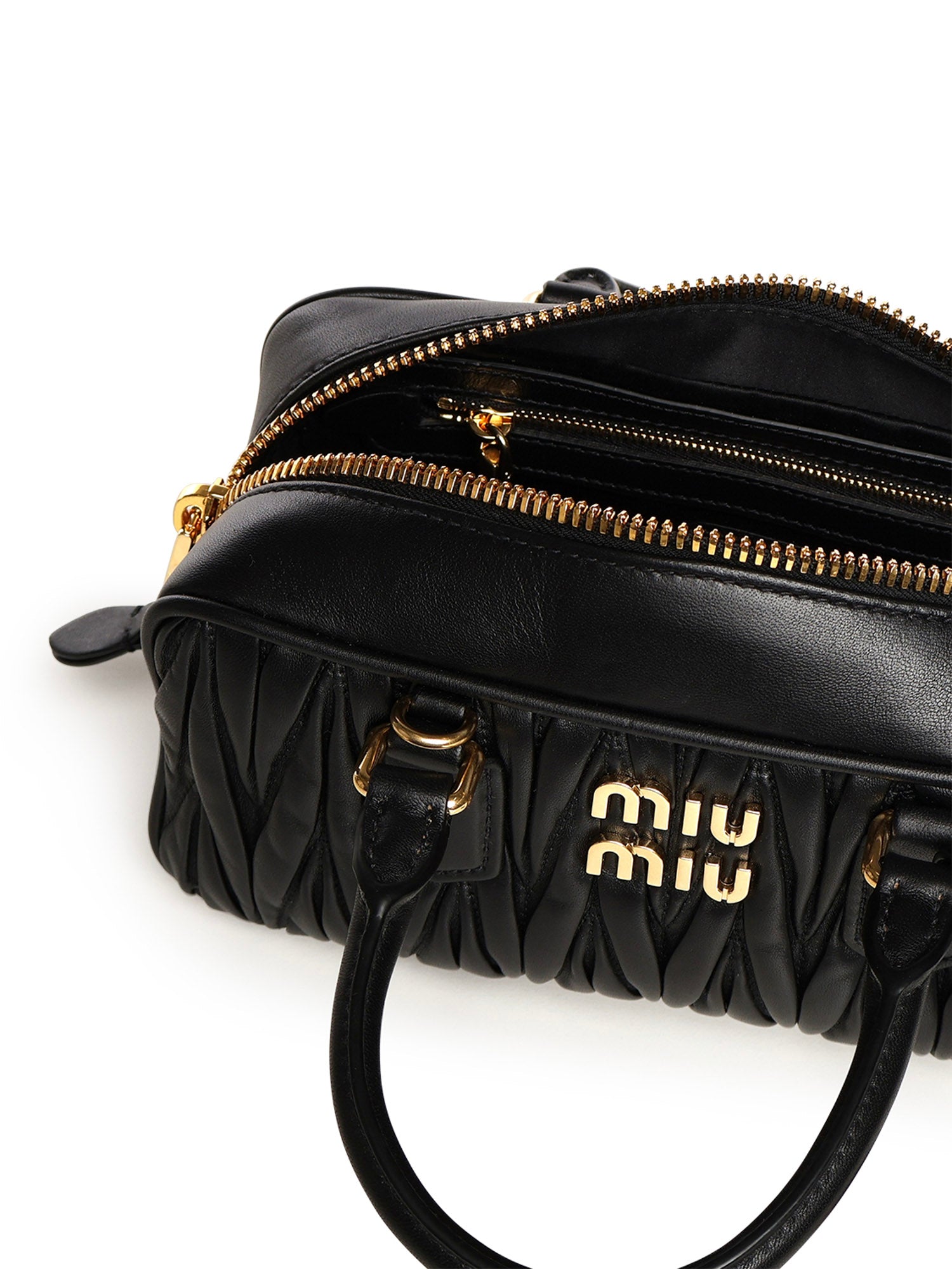 Borsa Arcadie in nappa matelassé 5BB142 AN88F0002 MIU MIU 