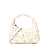 Borsa hobo Wander in nappa matelassé 5BC125 AN88F0009 MIU MIU 