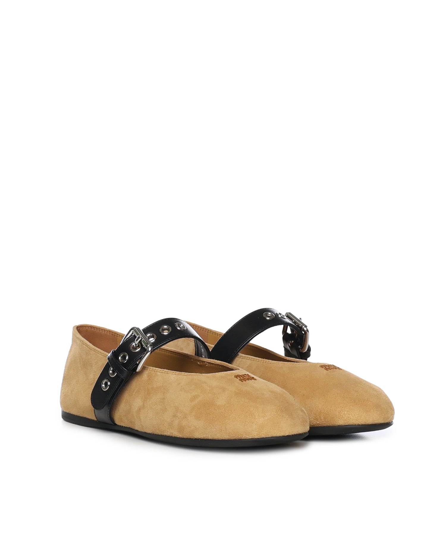 Ballerine in pelle scamosciata 5F625E 008F0151 MIU MIU 