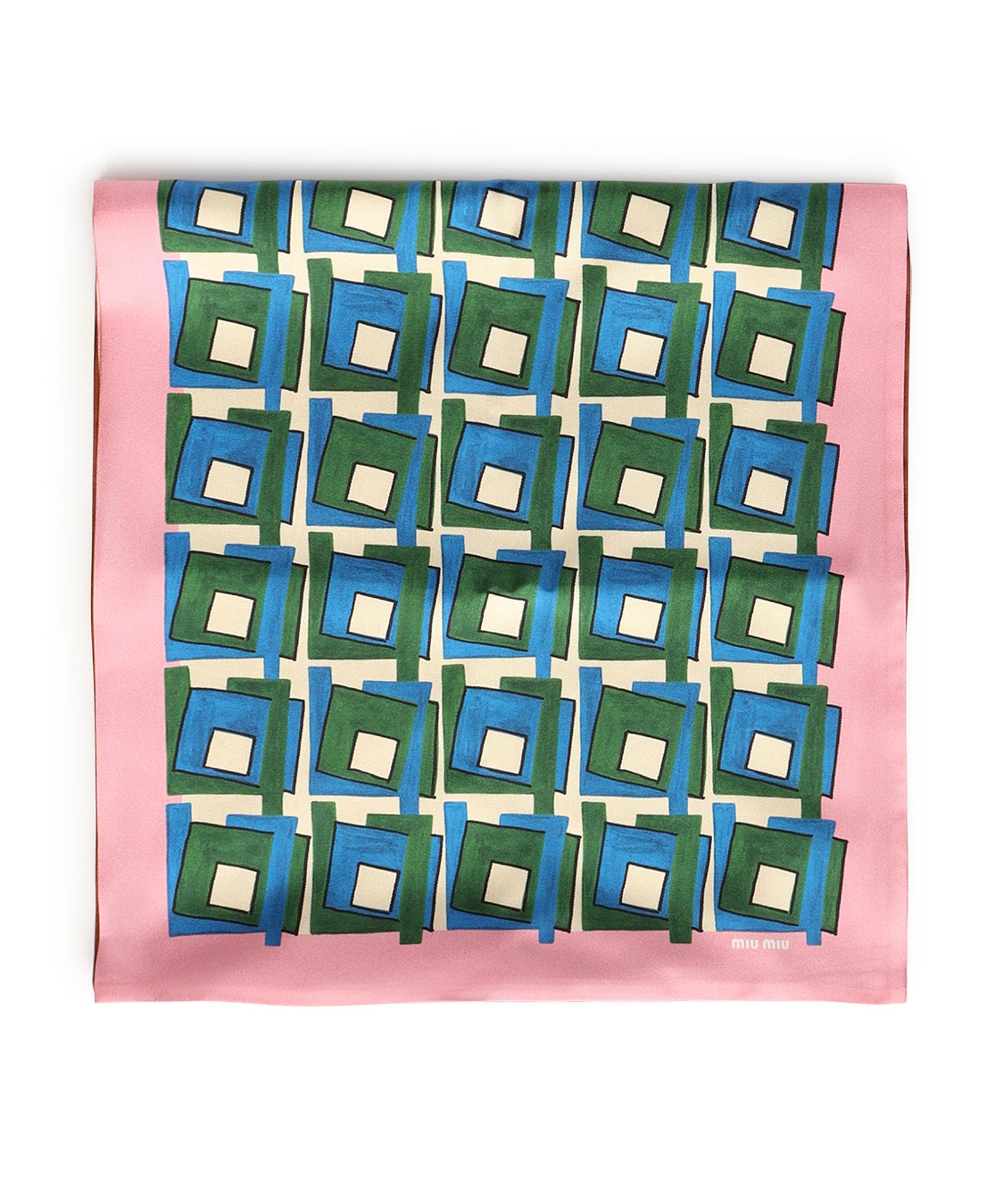 Foulard stampato in seta 5FF065 2IG3F05AG MIU MIU 
