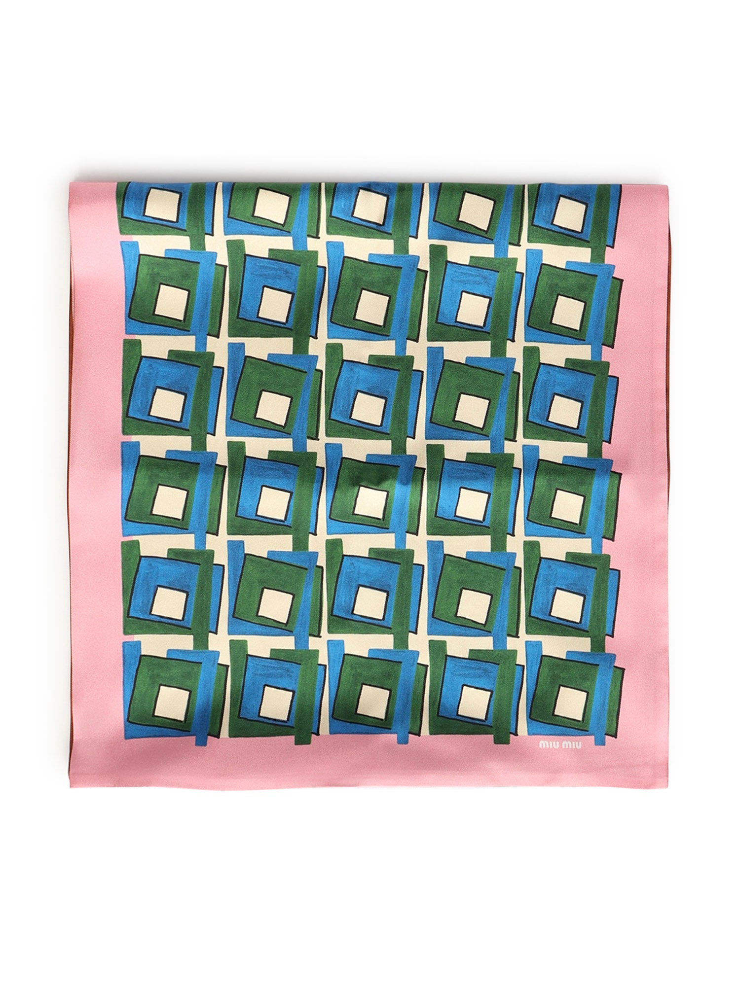 Foulard stampato in seta 5FF065 2IG3F05AG MIU MIU 