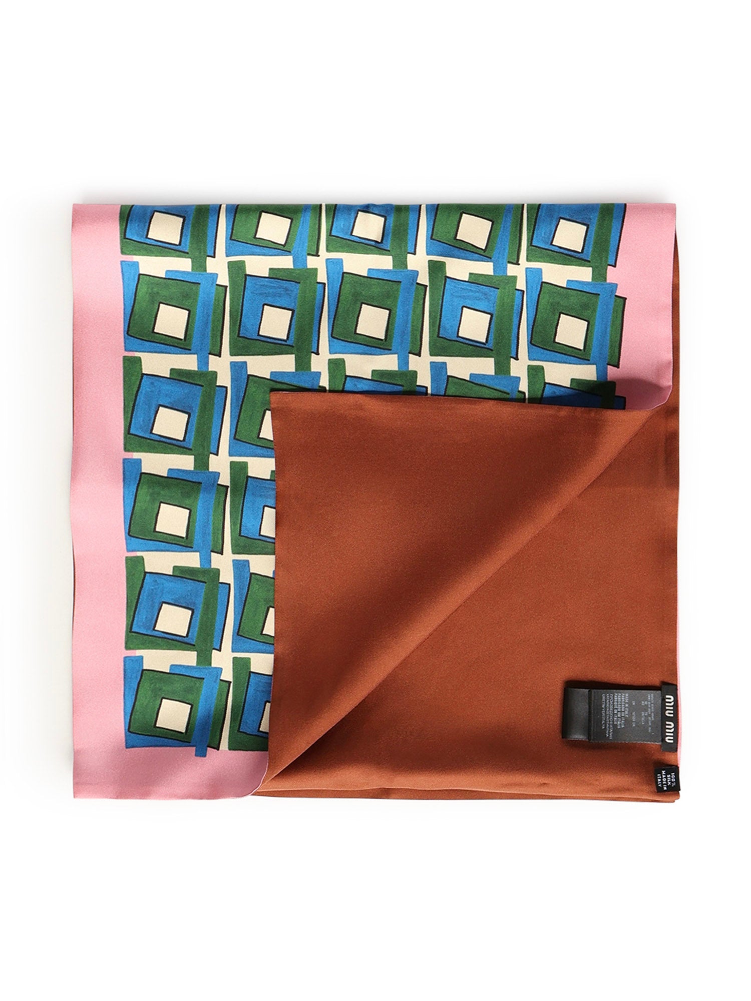 Foulard stampato in seta 5FF065 2IG3F05AG MIU MIU 