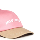 Cappello da baseball in drill 5HC179 ACQ1FOW0M MIU MIU 