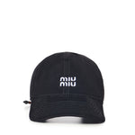 Cappello da baseball in velluto 5HC369 2CUAF034S MIU MIU 