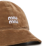 Cappello da baseball in drill 5HC369 2CUAF0844 MIU MIU 