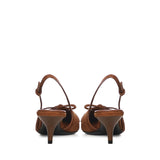 Décolleté slingback in suede con fiocco 5I474E 008F0316 MIU MIU 