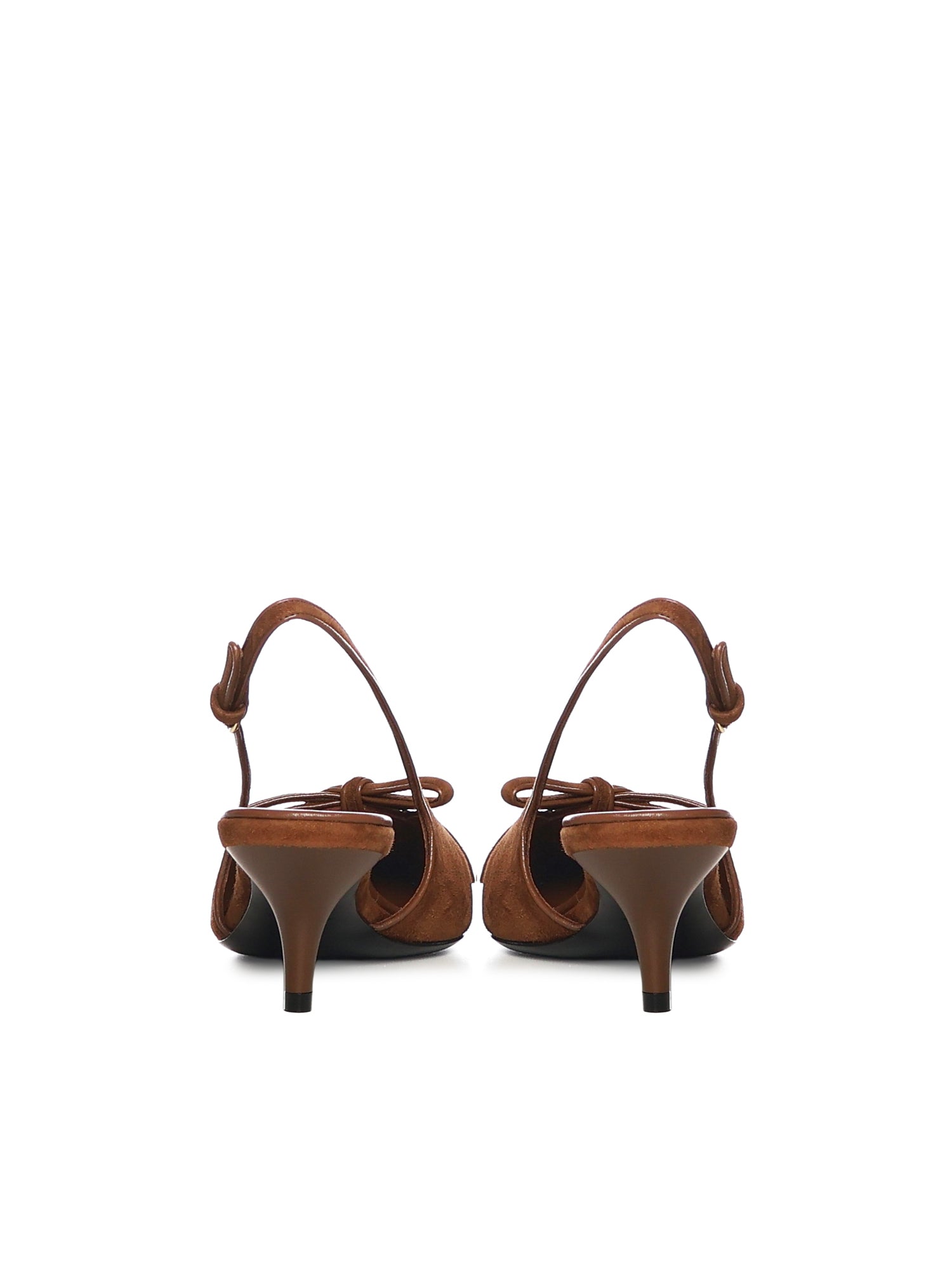 Décolleté slingback in suede con fiocco 5I474E 008F0316 MIU MIU 