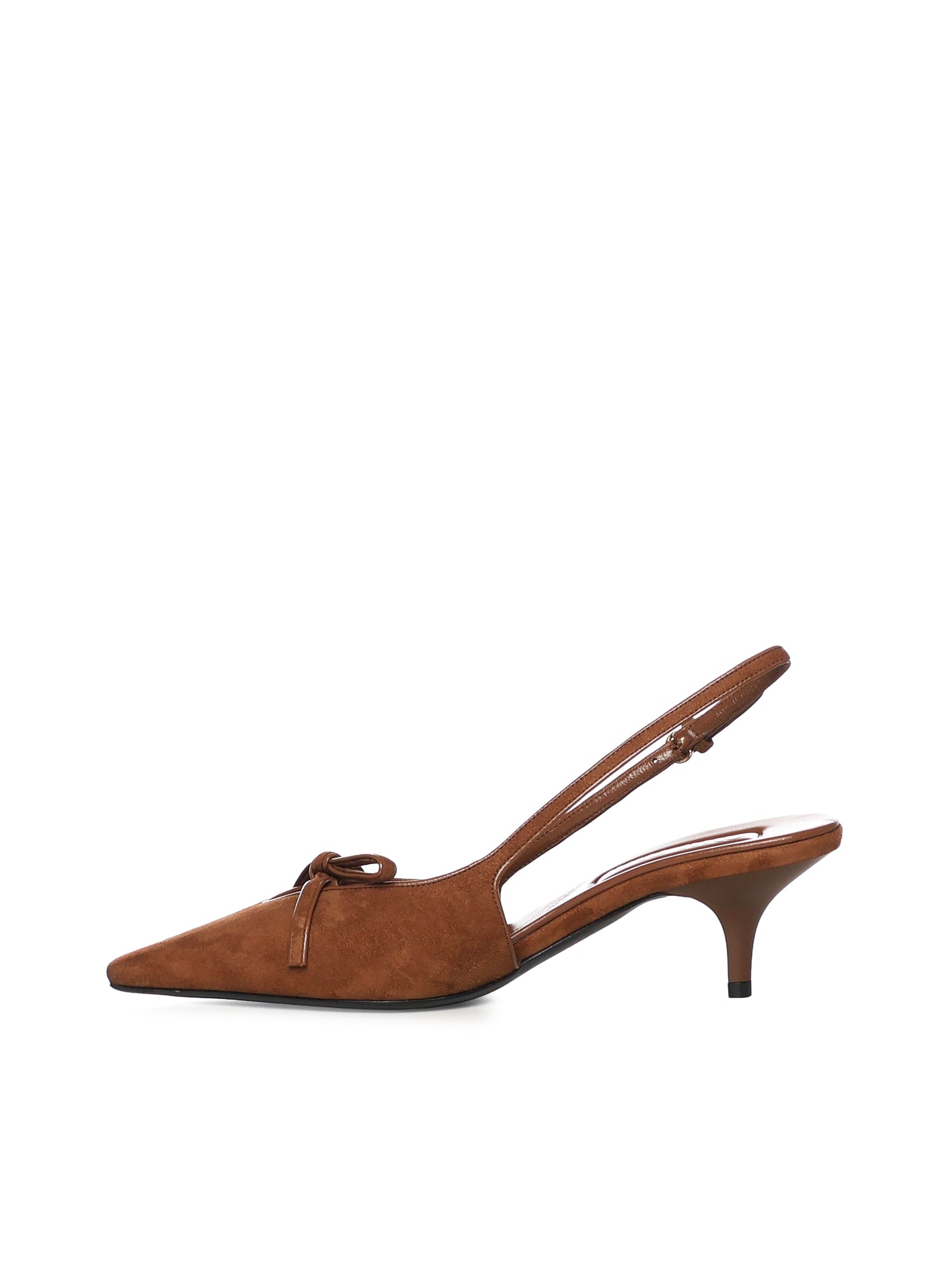 Décolleté slingback in suede con fiocco 5I474E 008F0316 MIU MIU 