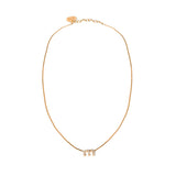 Collana in metallo con cristalli 5IC305 2DNCF0NXA MIU MIU 