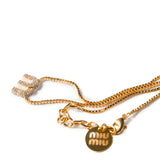 Collana in metallo con cristalli 5IC305 2DNCF0NXA MIU MIU 