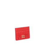 Portacarte in nappa matelassé 5MC076 AFPPF0011 MIU MIU 