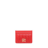 Portacarte in nappa matelassé 5MC076 AFPPF0011 MIU MIU 