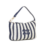 Pouch in crochet e pelle 5NE841 2IHDF017J MIU MIU 