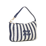 Pouch in crochet e pelle 5NE841 2IHDF017J MIU MIU 