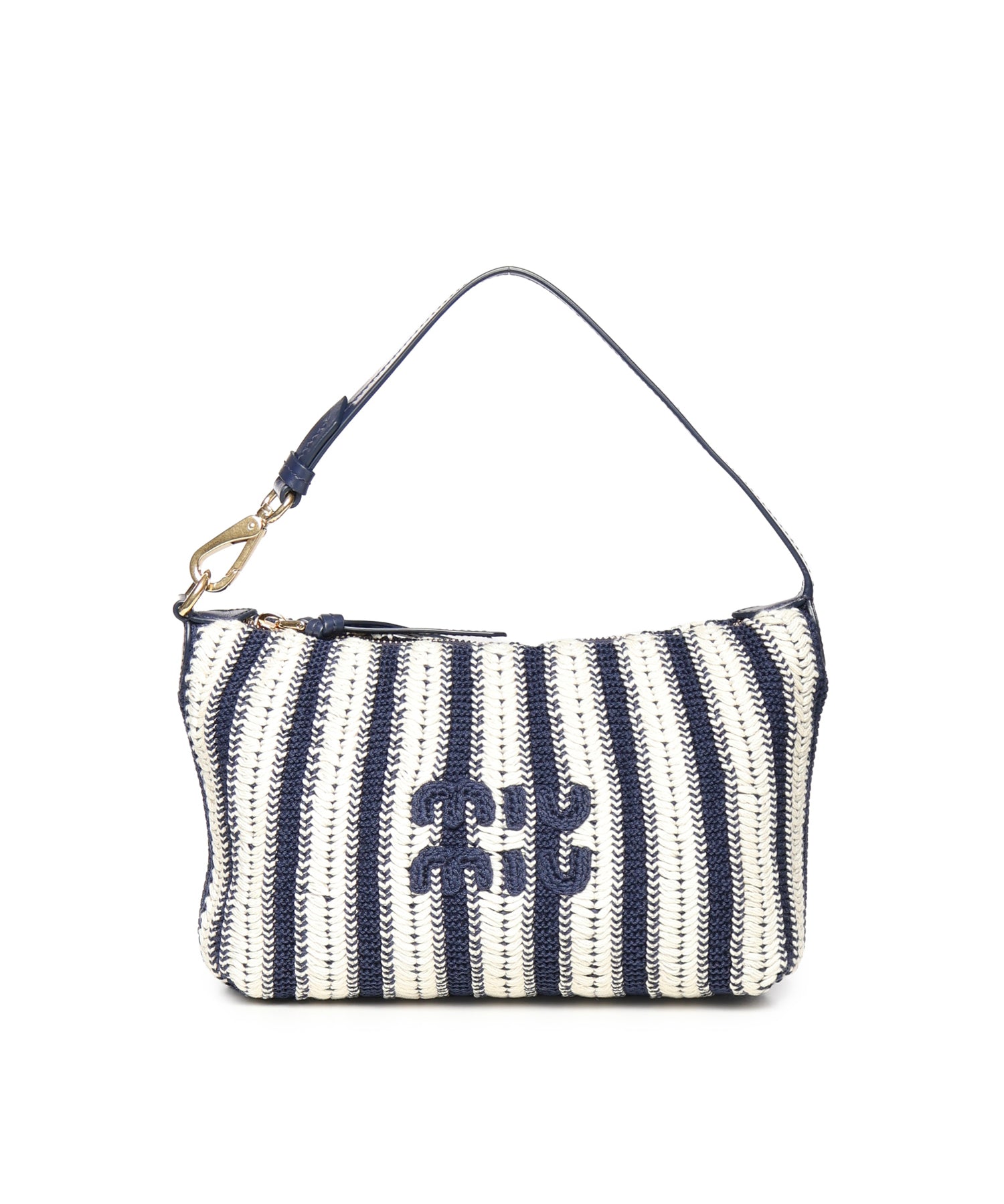 Pouch in crochet e pelle 5NE841 2IHDF017J MIU MIU 
