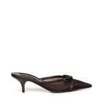 Sabot con tacco in tessuto rete 5R594E 099F0003 MIU MIU 
