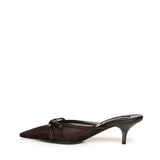 Sabot con tacco in tessuto rete 5R594E 099F0003 MIU MIU 