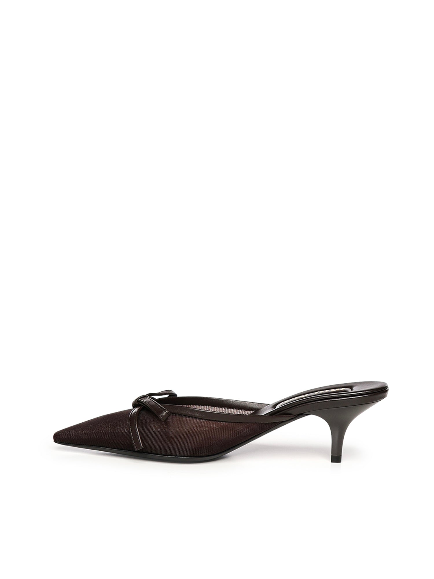 Sabot con tacco in tessuto rete 5R594E 099F0003 MIU MIU 