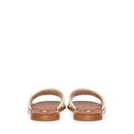Sandali in crochet e pelle 5XX667 2BDFF0304 MIU MIU 