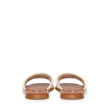 Sandali in crochet e pelle 5XX667 2BDFF0304 MIU MIU 