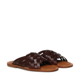 Sandali in pelle 5XX678 3ZN8F0201 MIU MIU 