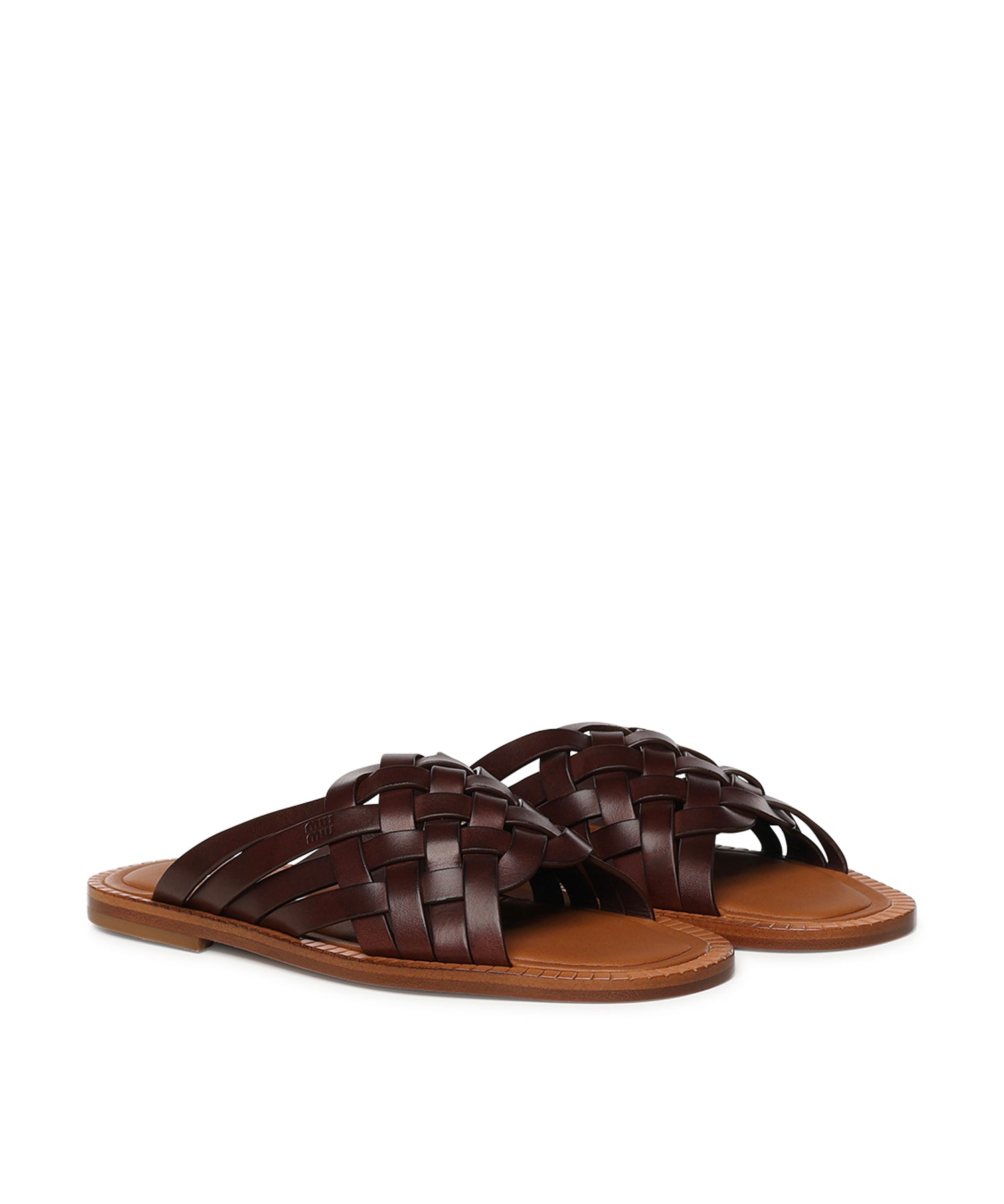 Sandali in pelle 5XX678 3ZN8F0201 MIU MIU 