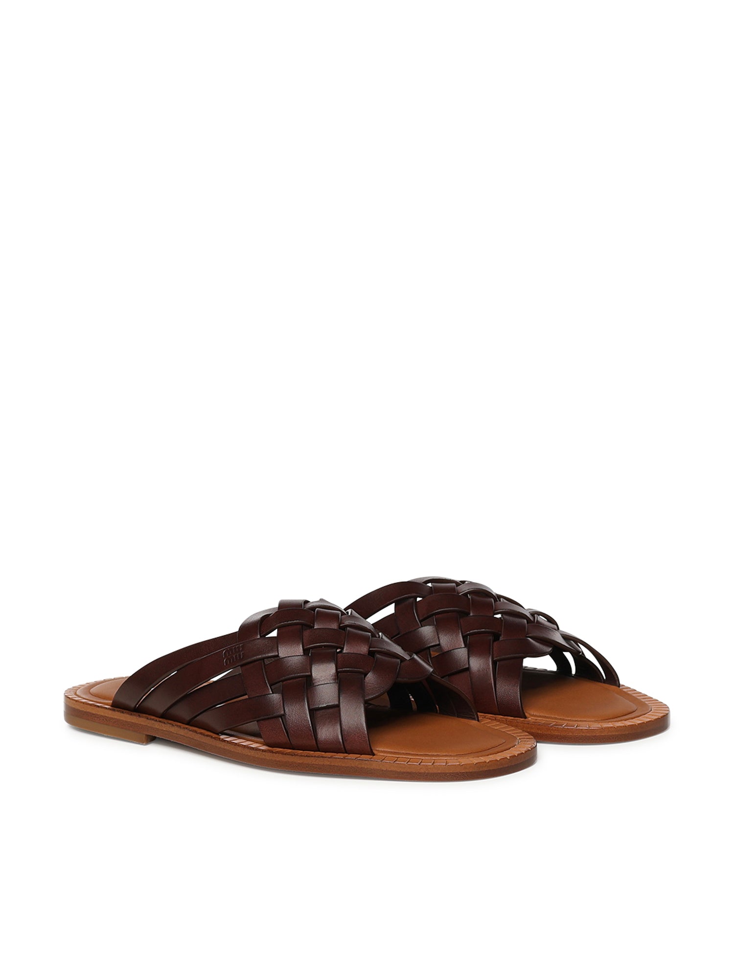 Sandali in pelle 5XX678 3ZN8F0201 MIU MIU 