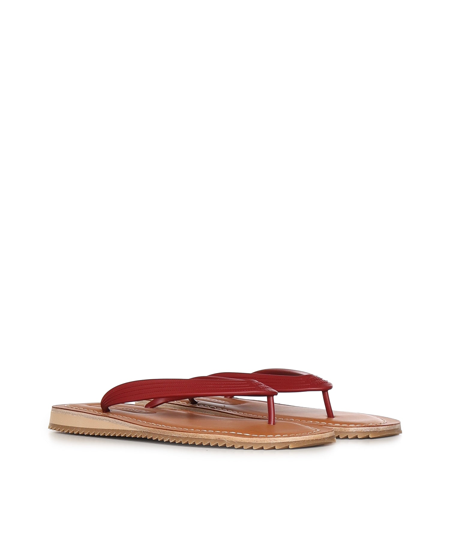 Sandali infradito con logo 5Y638E 3ZMWF0399 MIU MIU 