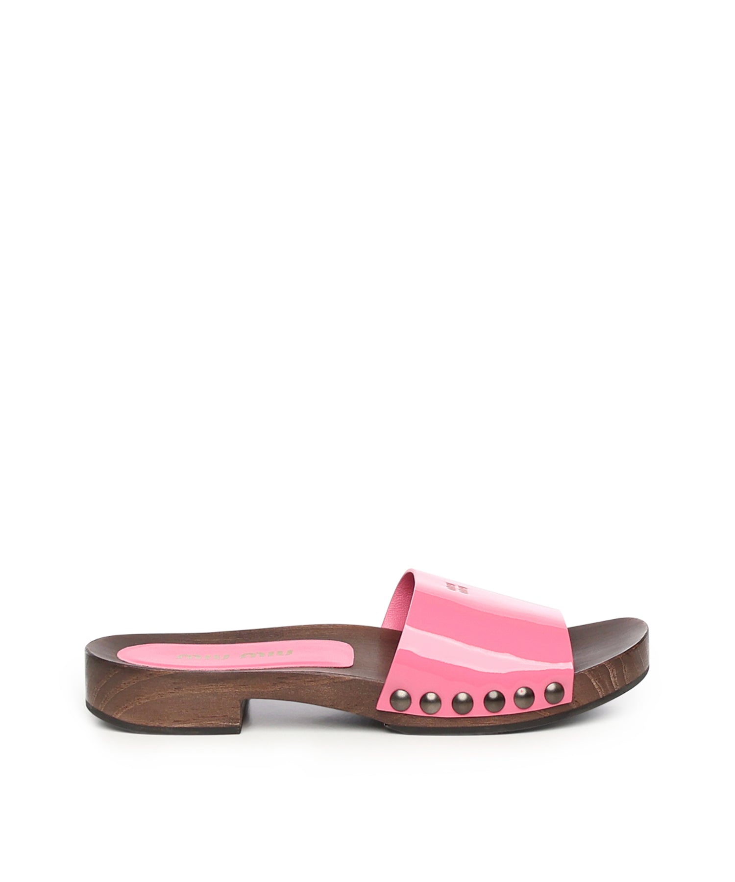 Zoccoli in vernice con logo 5Z425E 069F0638 MIU MIU 