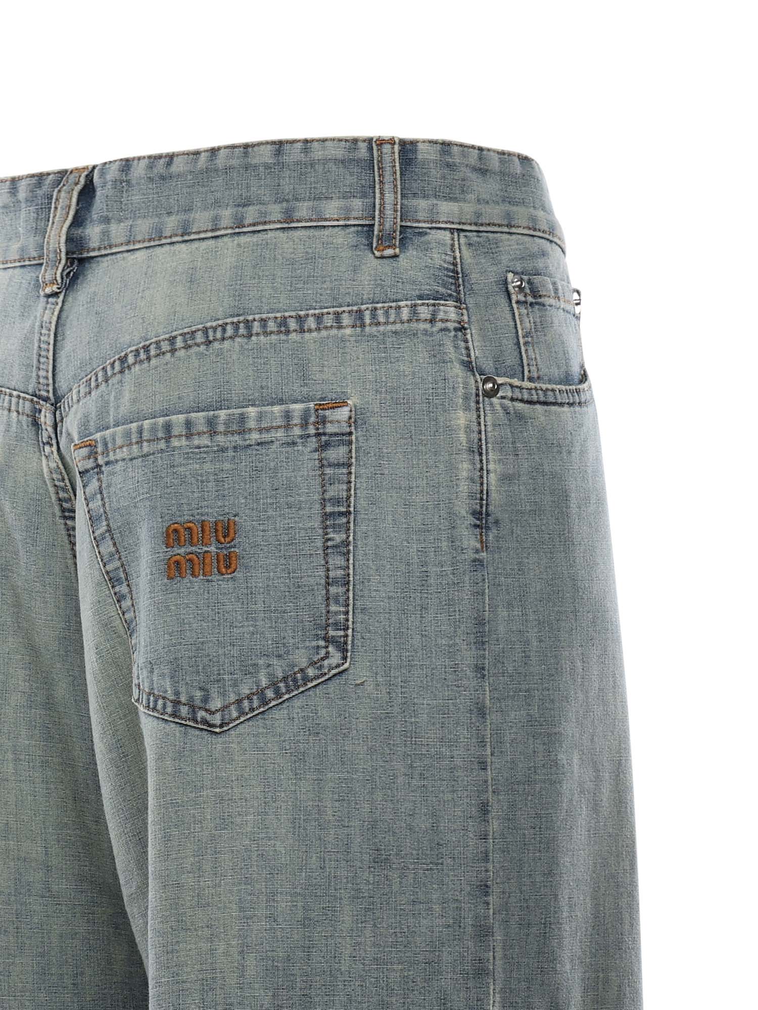 Jeans in chambray GWP394 18JIF0076 MIU MIU 