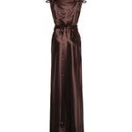 Abito lungo in satin MF6064 15ZCF0324 MIU MIU 