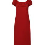 Abito in cotone con logo MF6183 1BMSF0011 MIU MIU 